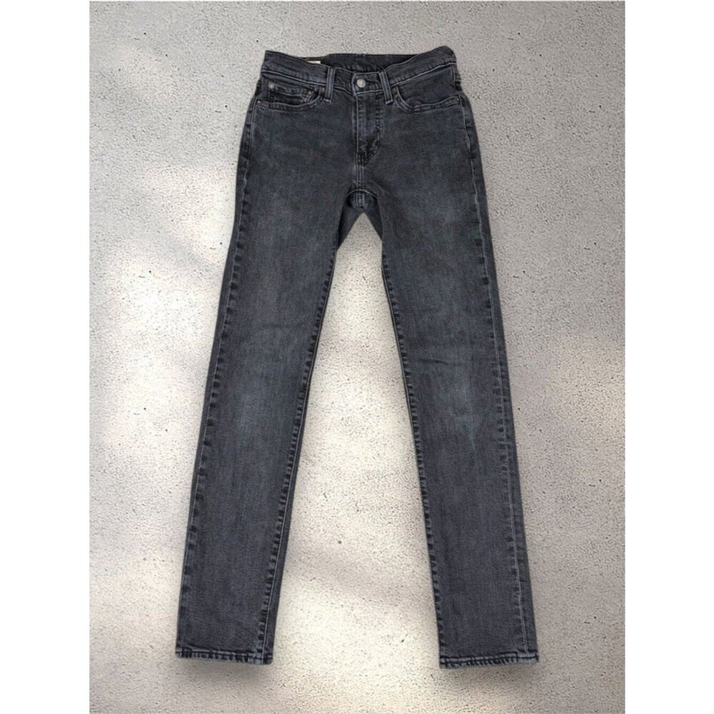 Levi's Premium Big E Lot 511 W28 L32 Black/Dark Gray Slim Straight Stretch Denim